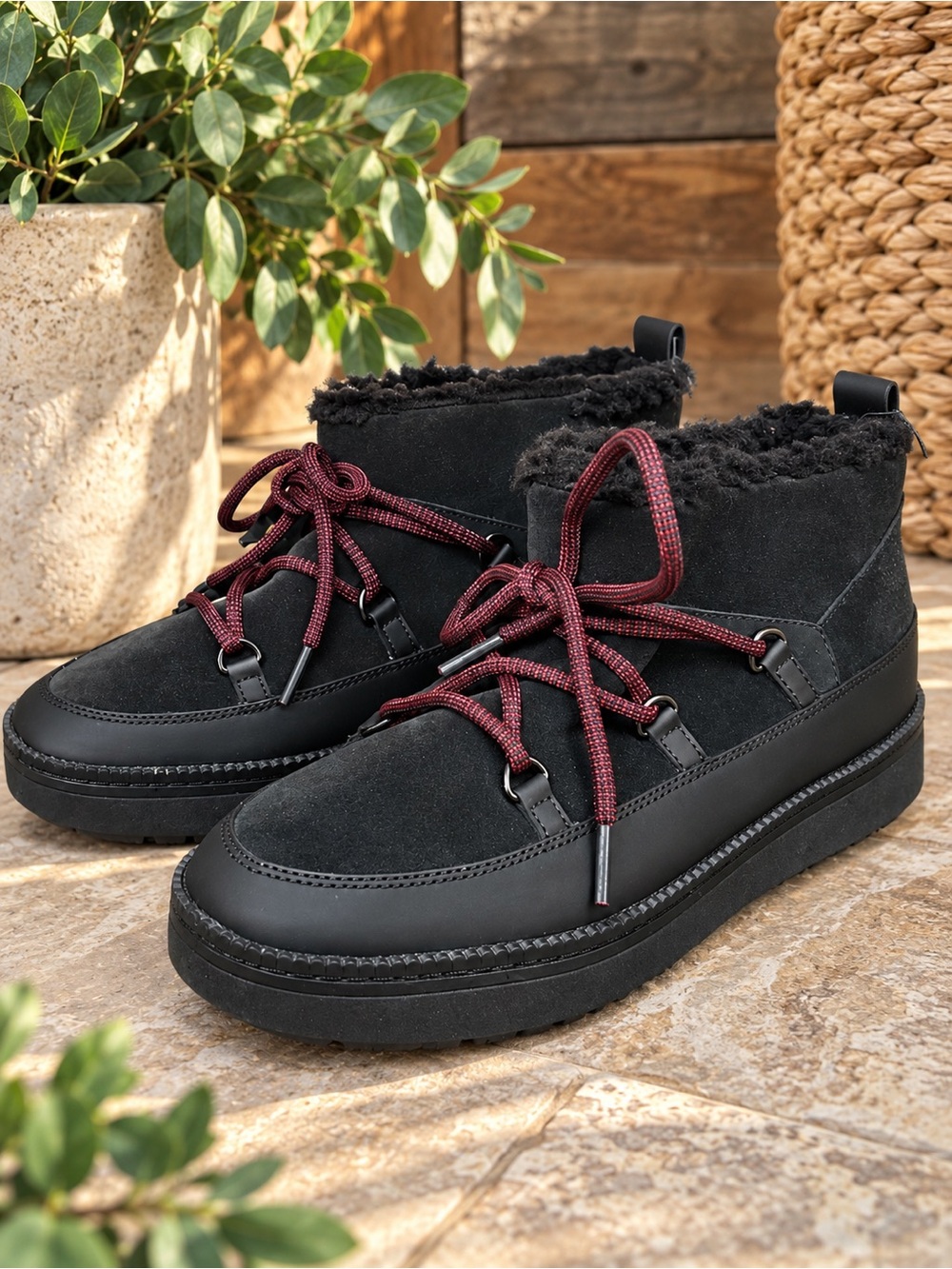 Cole Haan GrandSeries Cloudfeel Snow Mini Waterproof Suede Boots size 10 #44